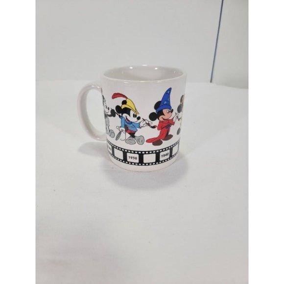 Disney MICKEY MOUSE Coffee Cup THRU THE‎ YEARS 1928-TODAY APPLAUSE - Picture 3 of 9